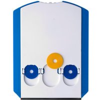 Promo Product Car Parking Disc Teddie – cobalt blue – with custom logo print 2-in-1 ice scraper with 3 trolley coins printed parking tool