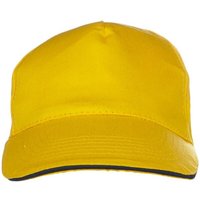 Corporate Gift Baseball Cap Beau – yellow – with custom logo embroidery one size fits most 100% cotton headwear for company events