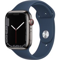 Apple Watch Serie 7 45 mm GPS + Cellular Graphite + bracelet sport Bleu