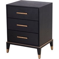 Isaac 3 Drawer Bedside Table