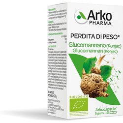 Arkopharma Arkocapsule Glucomannano Integratore Controllo Peso, 45 Capsule