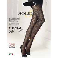 Solidea Collant In Pizzo Chantal Lace 70 Den Moka 3-ML Solidea Collant In Pizzo Chantal Lace 70 Den Moka 3-ML