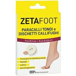 Zeta Foot Paracallo Tondo 9 Pezzi + Dischetto Callifugo 15 Pezzi Zeta Foot Paracallo Tondo 9 Pezzi + Dischetto Callifugo 15 Pezzi