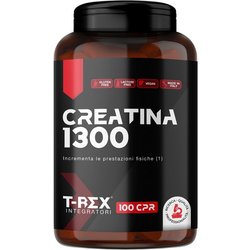 T-Rex Integratori Creatina Micronizzata Monoidrata 100 Compresse Da 1300Mg - Integratore Alimentare Per Massa Muscolare E Boost Energetico Pre Workout T-Rex Integratori Creatina Micronizzata Monoidrata 100 Compresse Da 1300Mg - Integratore Alimentare Per Massa Muscolare E Boost Energetico Pre Workout