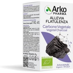 Arkopharma Arkocapsule - Carbone Vegetale Integratore Bio, 40 Capsule