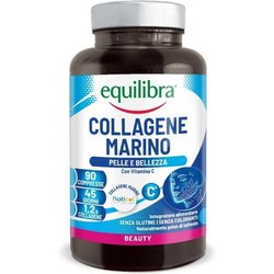Equilibra, Collagene Marino Idrolizzato Naticol, 90 Compresse, 1200 mg Collagene per Dose, 80 mg Vitamina C per Dose, Collagene Tipo I e III, Mantenimento del Tono e dell'Elasticità della Pelle Equilibra, Collagene Marino Idrolizzato Naticol, 90 Compresse, 1200 mg Collagene per Dose, 80 mg Vitamina C per Dose, Collagene Tipo I e III, Mantenimento del Tono e dell'Elasticità della Pelle