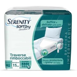 Serenity Soft Dry - Sensitive Traversa Rimboccabile Super 80X180Cm, 15Traverse Serenity Soft Dry - Sensitive Traversa Rimboccabile Super 80X180Cm, 15Traverse