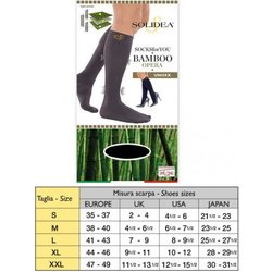 Solidea Socks For You - Bamboo Opera Gambaletto 18/24 Mmhg Blu Navy Taglia 4/XL