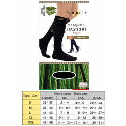 Socks Fy Bamboo Pois Nero Xxl