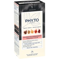 Phyto Color Kit 1 Nero Colorazione Permanente Senza Ammoniaca, 100% Copertura Capelli Bianchi Phyto Color Kit 1 Nero Colorazione Permanente Senza Ammoniaca, 100% Copertura Capelli Bianchi