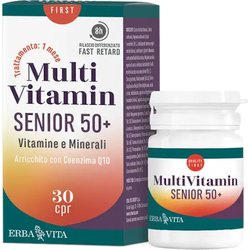 MultiVitamin Senior 50+ Vitamine E Minerali 30 Compresse Erba Vita MultiVitamin Senior 50+ Vitamine E Minerali 30 Compresse Erba Vita