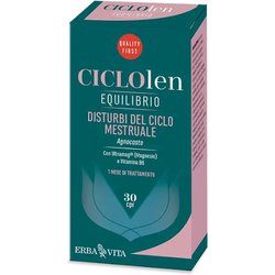 Erba Vita Donna - Ciclolen Equilibrio Integratore Disturbi Ciclo, 30 Compresse