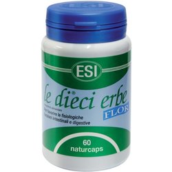 ESI - Le Dieci Erbe Flor, Integratore Alimentare Vegetale con FOS, Lassativo Naturale Contro Stitichezza, Costipazione e Flatulenza, Regola il Transito Intestinale, Senza Glutine e Vegan, 60 Naturcaps ESI - Le Dieci Erbe Flor, Integratore Alimentare Vegetale con FOS, Lassativo Naturale Contro Stitichezza, Costipazione e Flatulenza, Regola il Transito Intestinale, Senza Glutine e Vegan, 60 Naturcaps