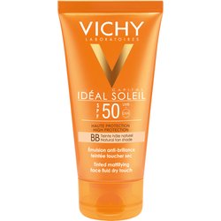 Vichy Ideal Soleil BB Emulsione Colorata Effetto Asciutto E Mat SPF50+ da 50 Ml