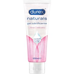 Durex Naturals Lenitivo, Lubrificante Sessuale Intimo, Gel Lubrificante Lenitivo per Rapporti Intimi e Secchezza Vaginale, 100% Ingredienti di Origine Naturale, 100ml