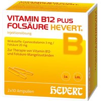 Vitamin B12 plus Folsäure Hevert -Paare Ampullen