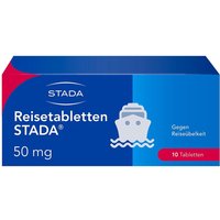 Reisetabletten Stada Dimenhydrinat bei Reiseübelkeit 50 mg Tabletten