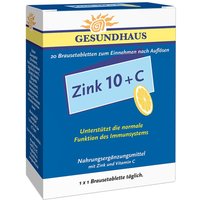Zink 10 + C Brausetabletten