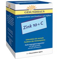 Zink 10+c Brausetabletten