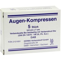 Augenkompressen unsteril 5 8x7cm Kompressen