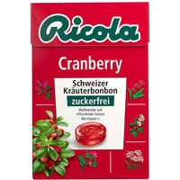 Ricola ohne Zucker Box Cranberry Bonbons