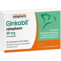 Ginkobil ratiopharm mit Ginkgo biloba 40 mg