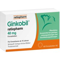 Ginkobil ratiopharm mit Ginkgo biloba 40 mg