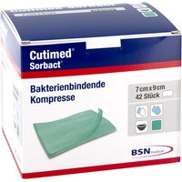 Cutimed Sorbact 7x9 cm Kompressen