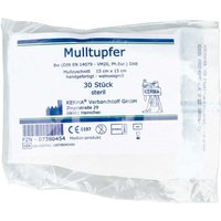 Mulltupfer 15x15cm walnussgross steril