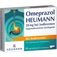 Omeprazol Heumann bei Sodbrennen 20 mg magensaftresistente Tabletten