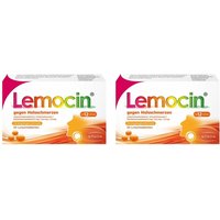 Lemocin gegen Halsschmerzen Orangengeschmack ab 12 Jahren