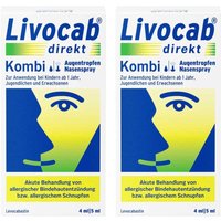 Livocab direkt Kombi bei Allergie - & 4 Augentropfen