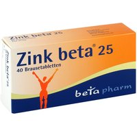 Zink beta 25 25 mg Brausetabletten