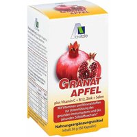 Granatapfel plus Vitamine c + B12 + Zink + Selen 500 mg Kapseln