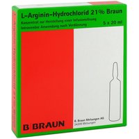L-arginin-hydrochlorid 21% Elek -konz inf -ls 21 % Lösung