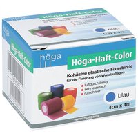 Höga Haft Color Fixierbinde 4 cmx4 m blau Verband