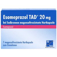 Esomeprazol TAD bei Sodbrennen 20 mg Hartkapseln