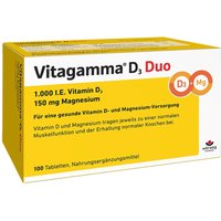 Vitagamma D3 Duo Vitamine d3 Magnes nem 150 mg Tabletten