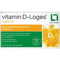 vitamin D-Loges 5 600 internationale Einheiten -Tabs 5,6 I.E. Kautabletten