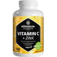 Vitamaze Vitamin C1000 mg hochdosiert+Zink vegan 1.000 mg Tabletten