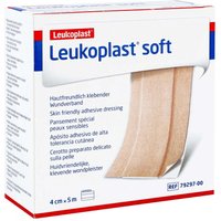 Leukoplast Soft 4 cmx5 m Rolle Pflaster