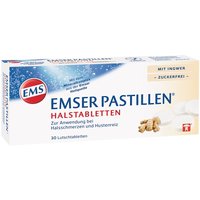 Emser Pastillen Halstabletten mit Ingwer zuckerfrei Lutschtabletten