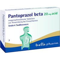 Pantoprazol beta 20 mg magensaftresistente Tabletten