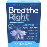 Besser Atmen Breathe Right Nasenstrips Transparent Pflaster