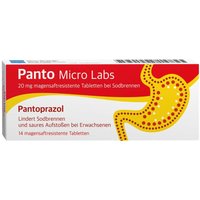 Panto Micro Labs Magensaftresist bei Sodbrennen 20 mg magensaftresistente Tabletten