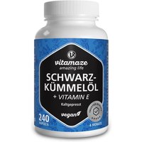 Vitamaze Schwarzkümmelöl + Vitamin E 500 mg Kapseln
