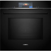 Siemens iQ700 HM778GMB1B Black Built-In Pyrolytic Single Oven With Microwave