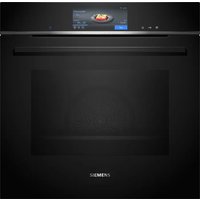 Siemens iQ700 HS758G3B1B Black Built-In Single Oven With FullSteam