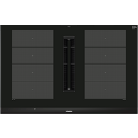 Siemens iQ700 EX875LX67E 80cm Wide Black Venting Induction Hob - Surface Mount with Frame