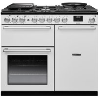 Rangemaster NEX100DFPWHT/CM1 Nexus 100cm Dual Fuel Range Cooker In White